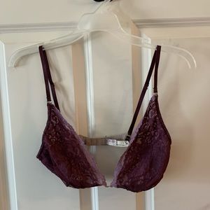 Free People Double Lace Purple Bralette